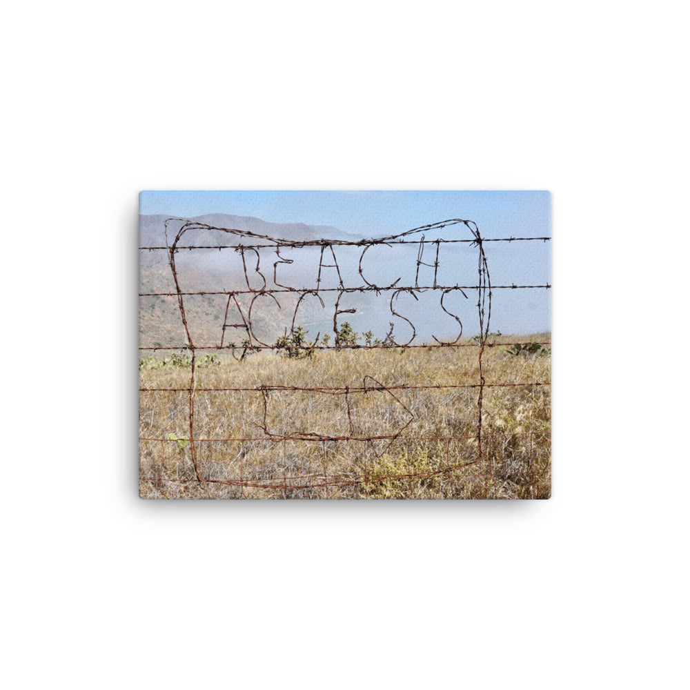 Barbed Wire Beach Access, Catalina Island - Canvas print