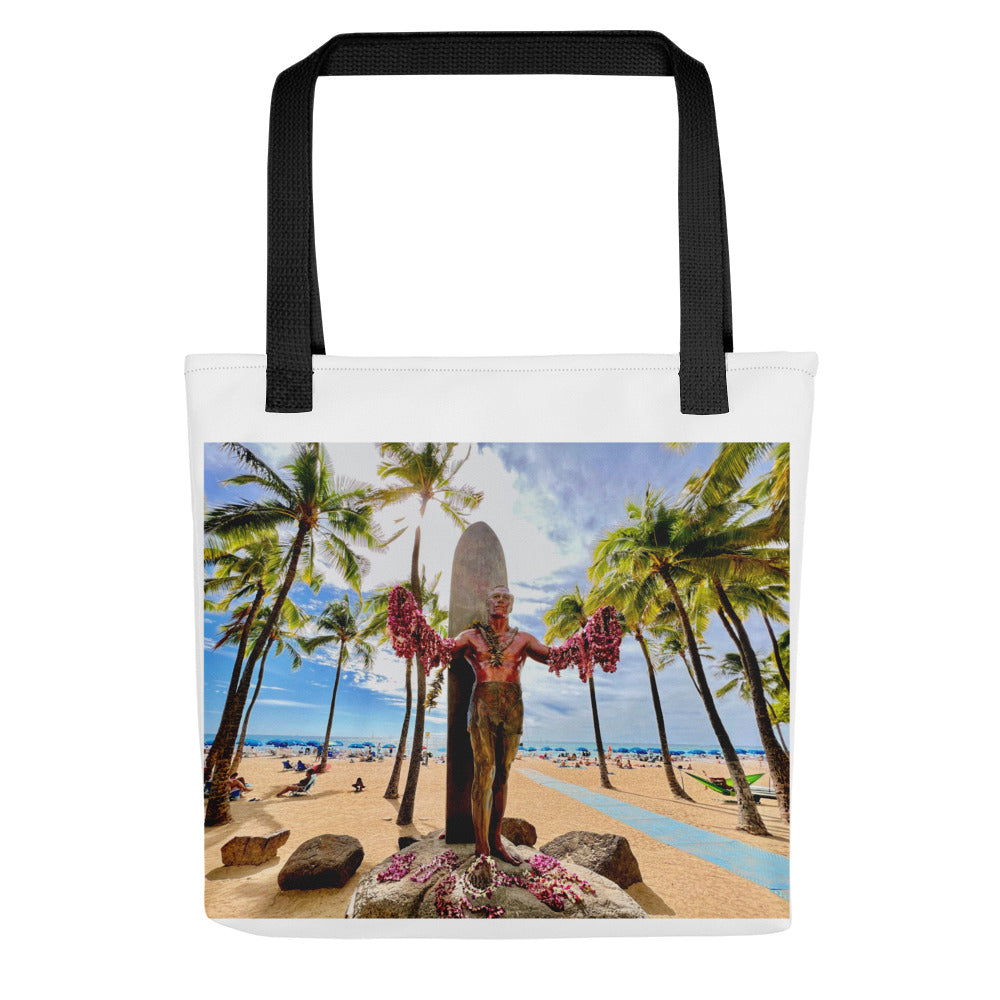 Duke Kahanamoku Statue, Oahu Hawaii - Tote bag