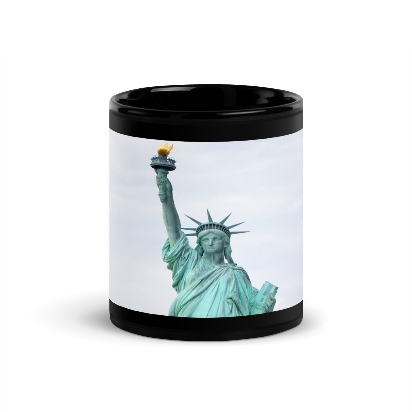 Lady Liberty - Black Glossy Mug