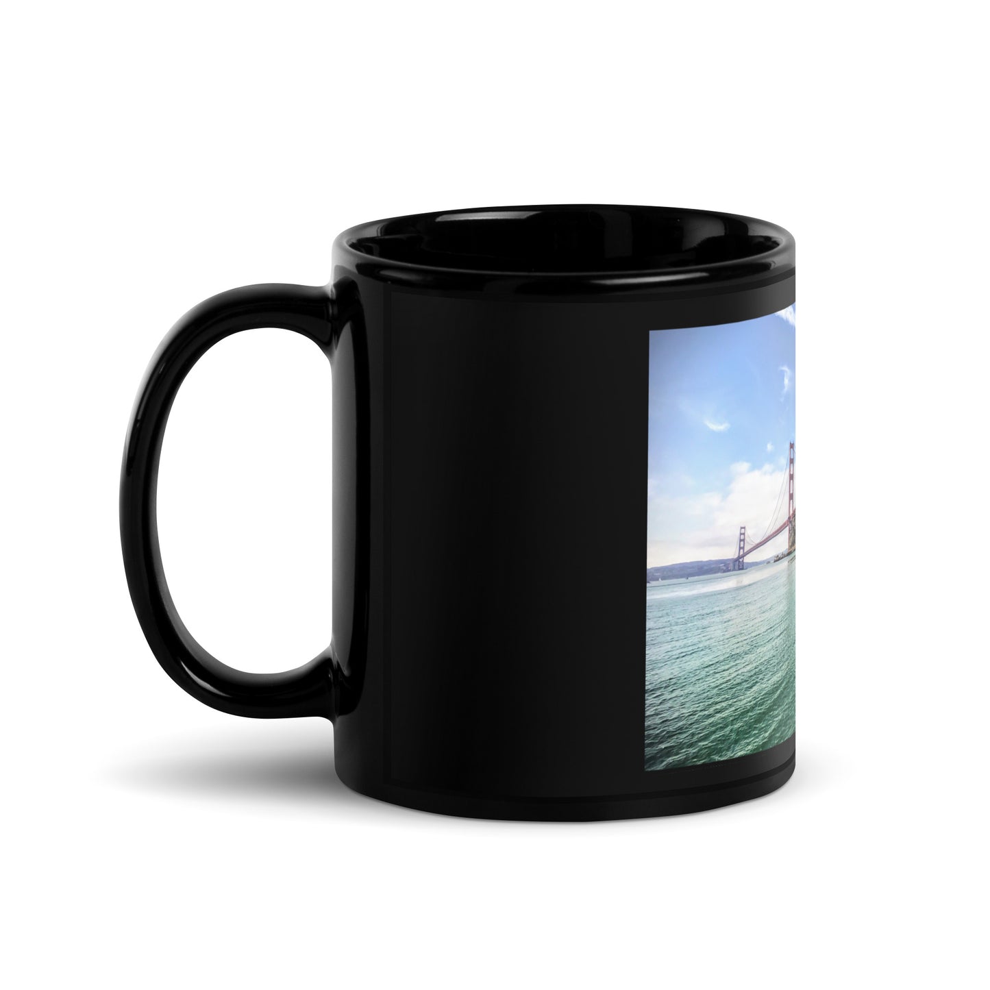 Golden Gate Bridge - Black Glossy Mug