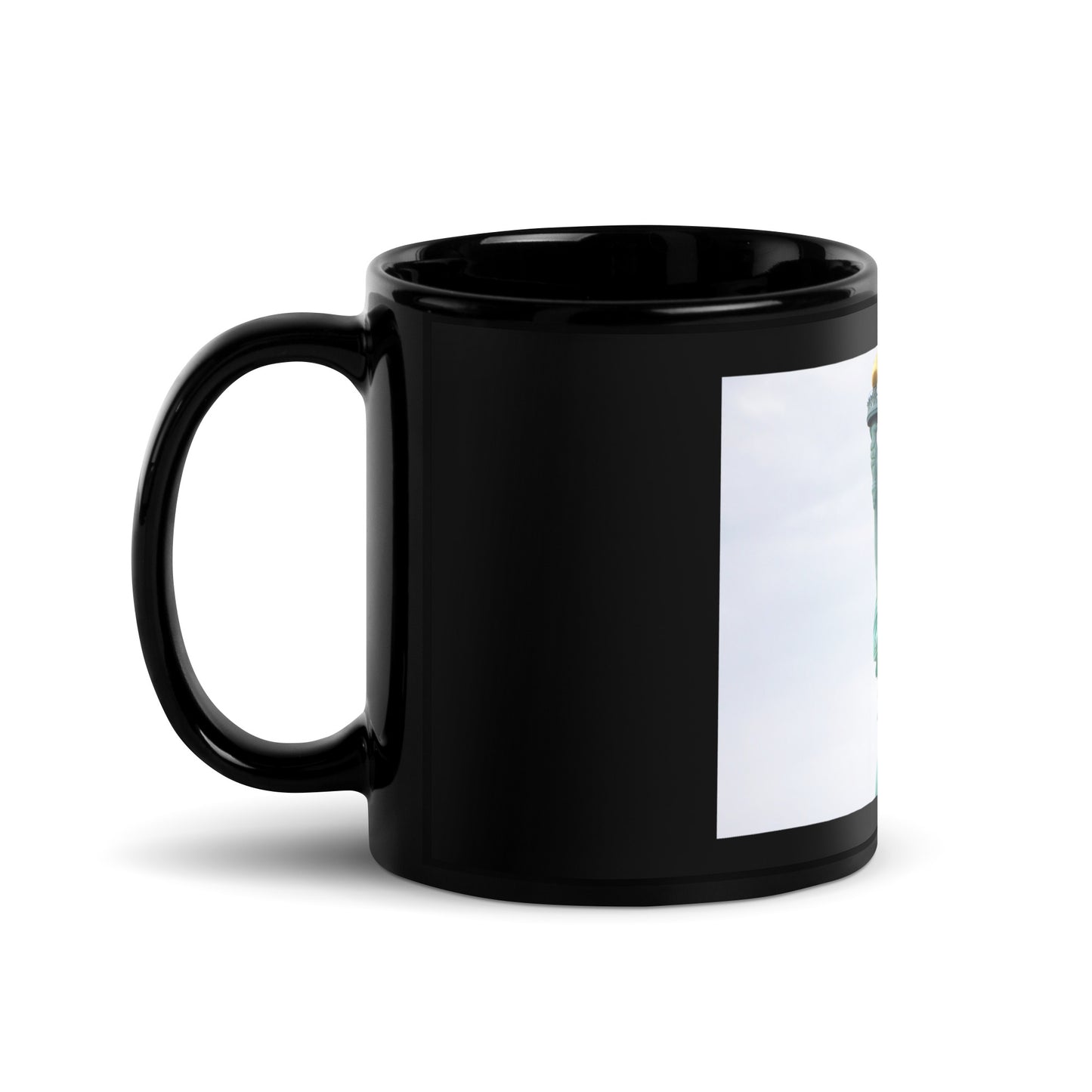 Lady Liberty - Black Glossy Mug