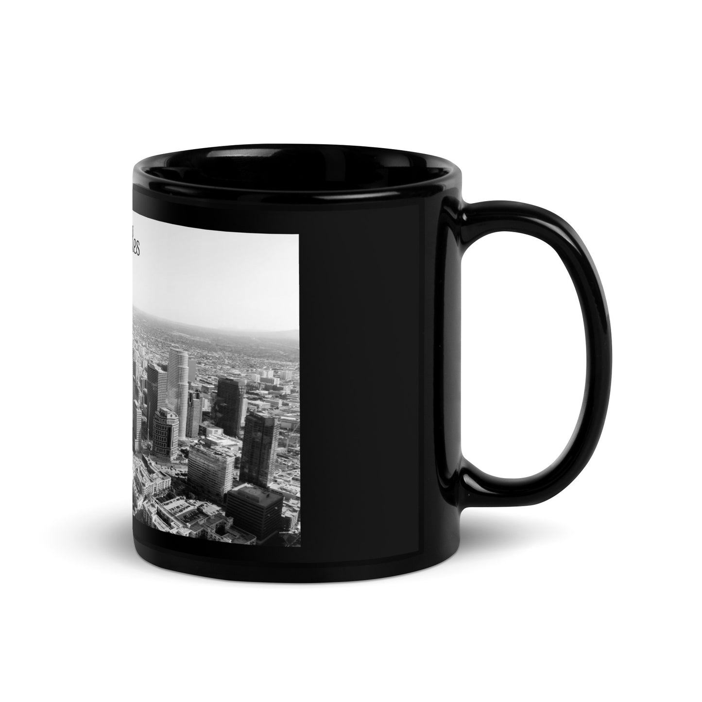 LA Sky Line - Black Glossy Mug