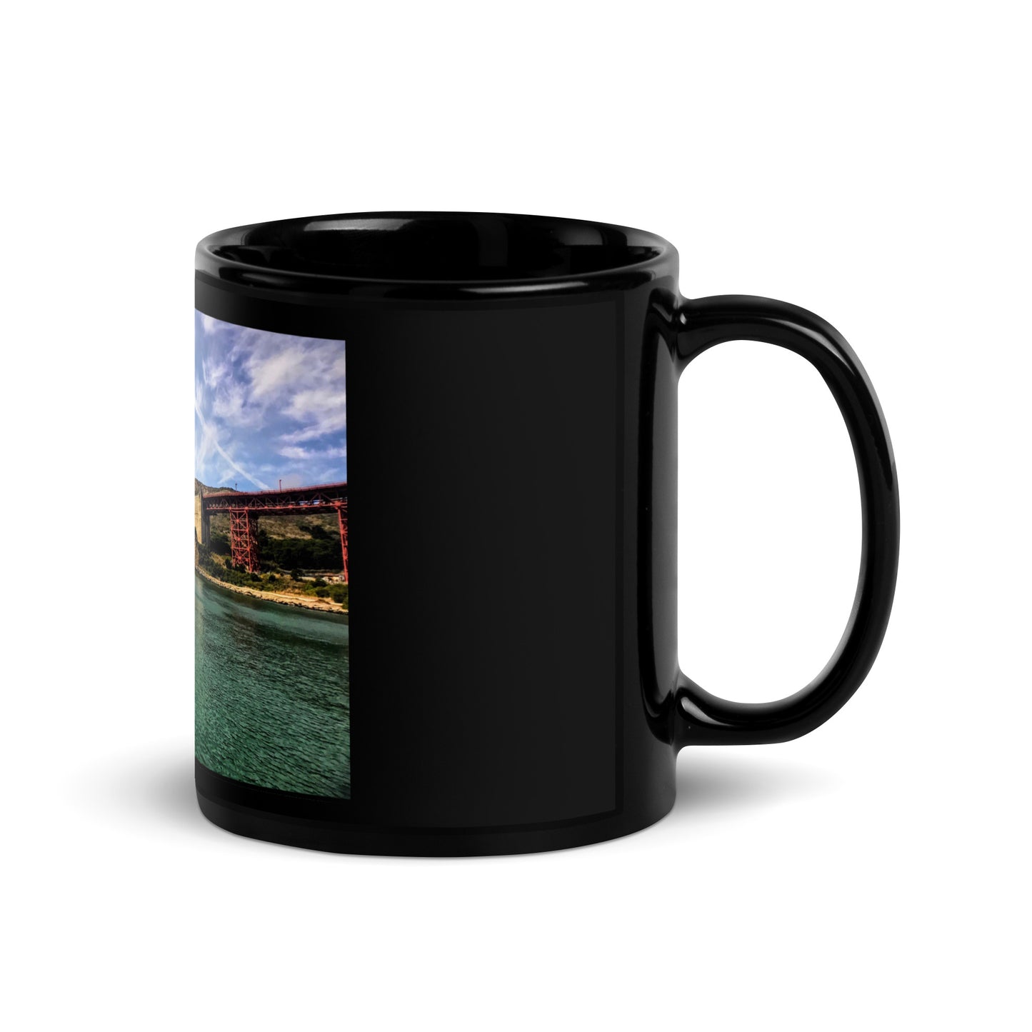 Golden Gate Bridge - Black Glossy Mug