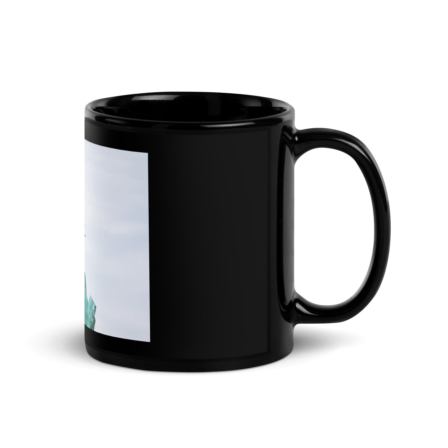 Lady Liberty - Black Glossy Mug