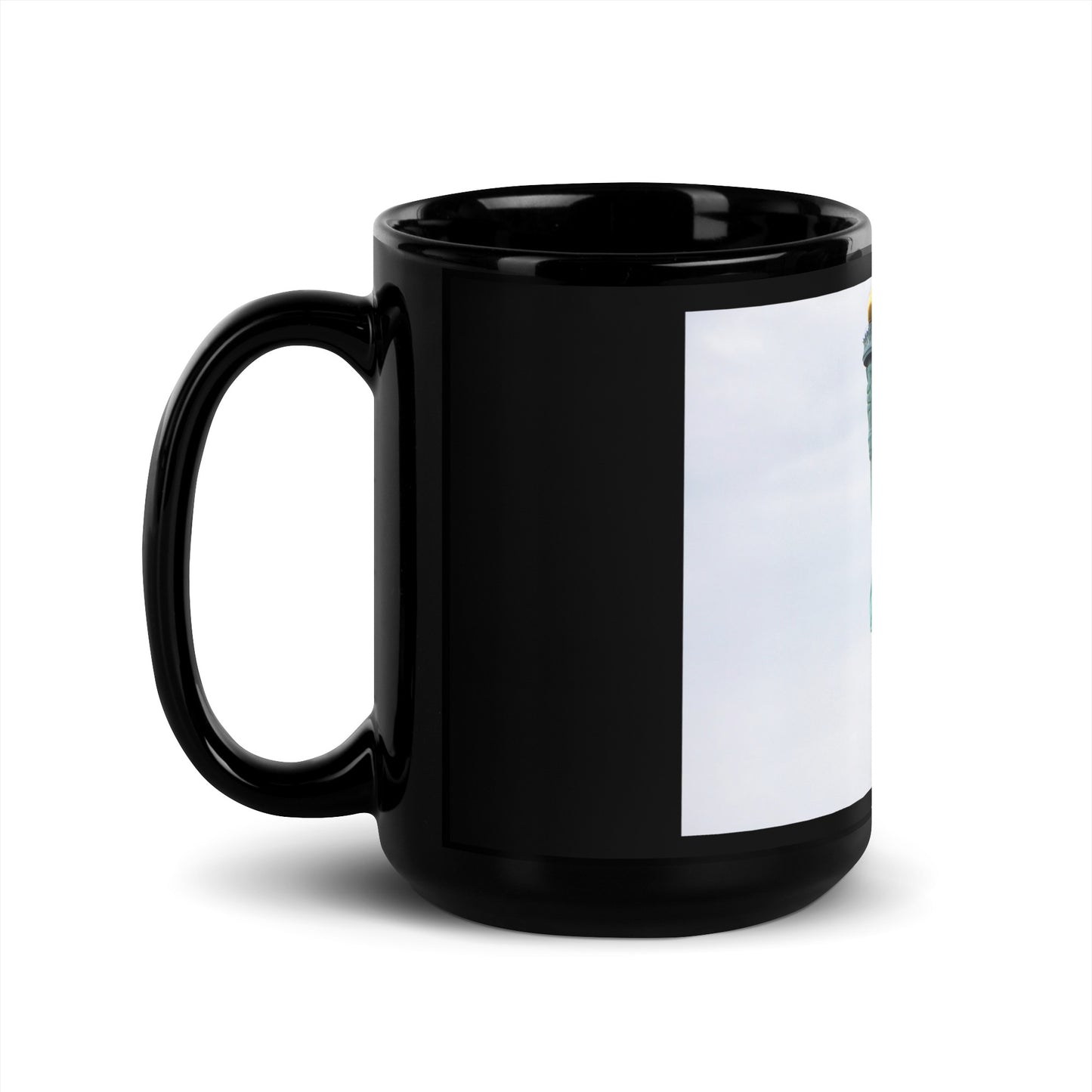 Lady Liberty - Black Glossy Mug