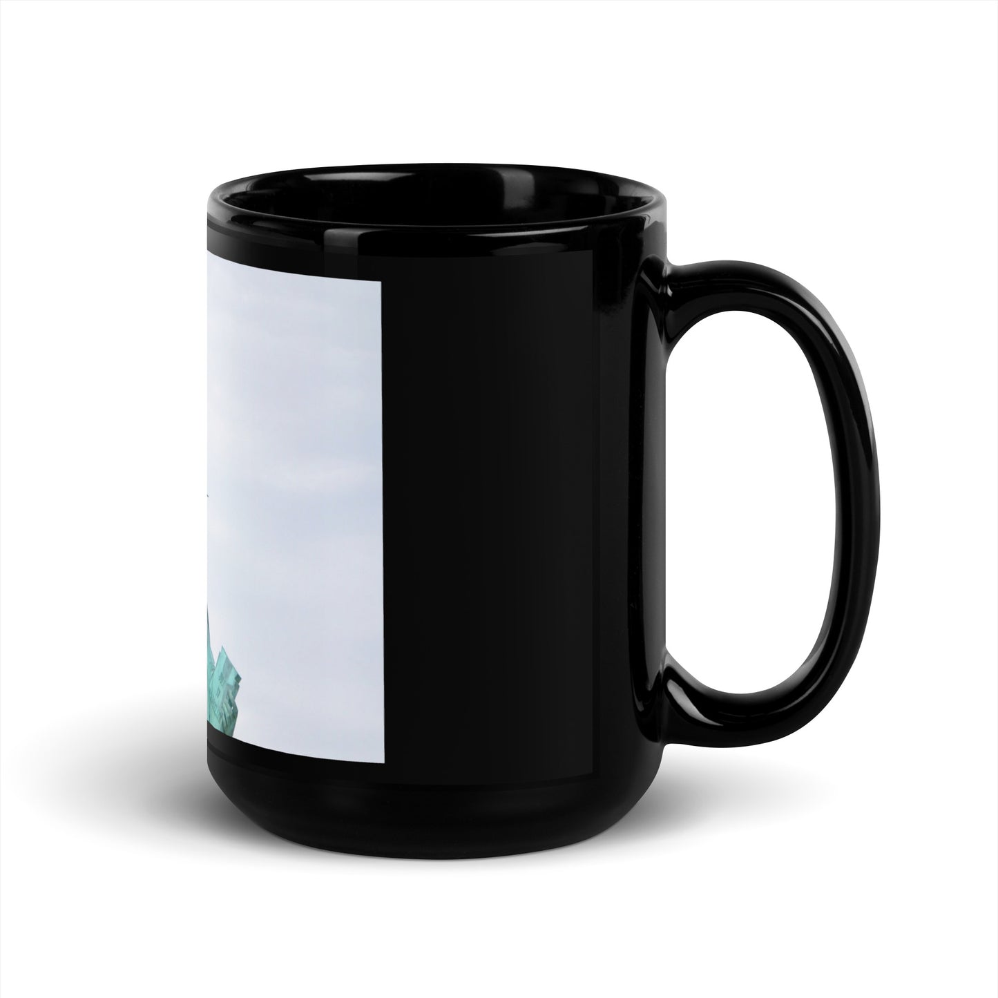 Lady Liberty - Black Glossy Mug