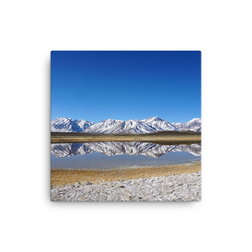 Mountain Snow Reflections - Canvas print