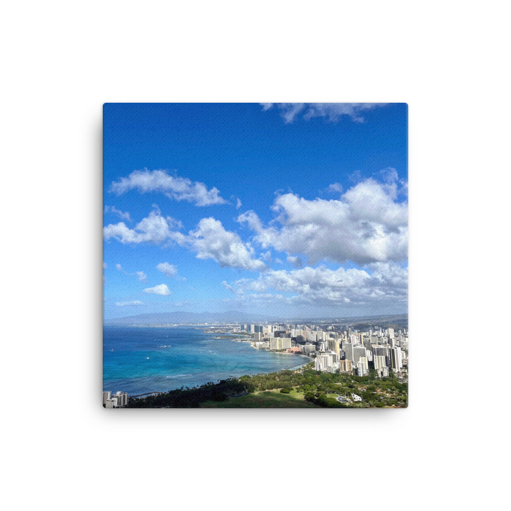 Diamond Head Honolulu Hawaii View - Canvas print