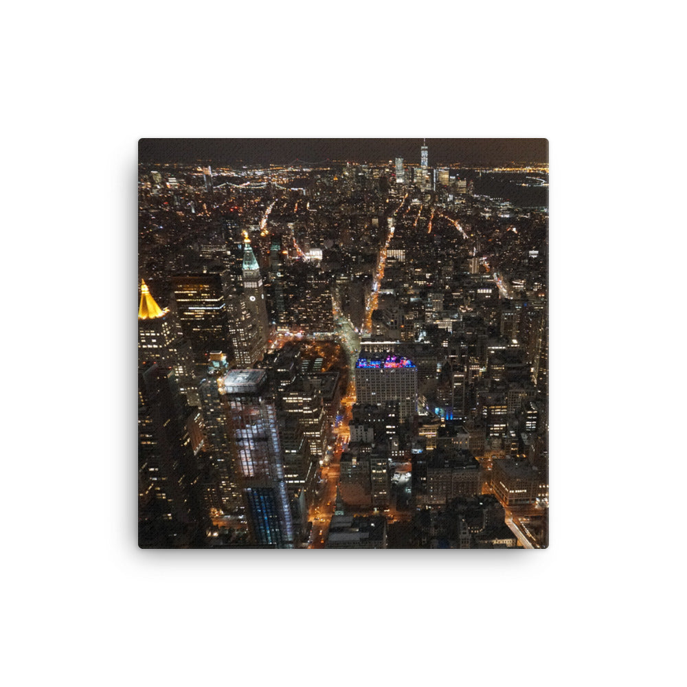 Night View, NY NY - Canvas print