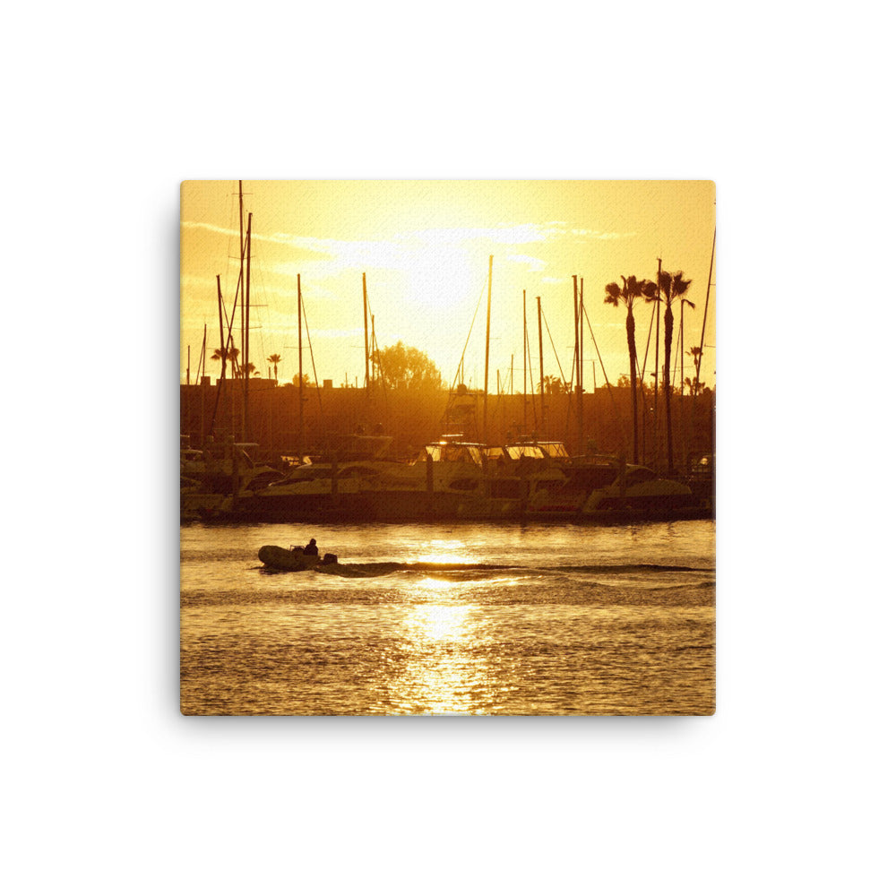 Golden Hour, Marina Del Rey CA - Canvas print