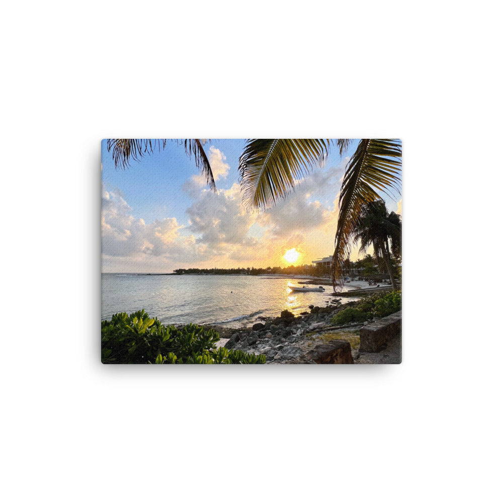 Tropical Sunset View - Canvas print