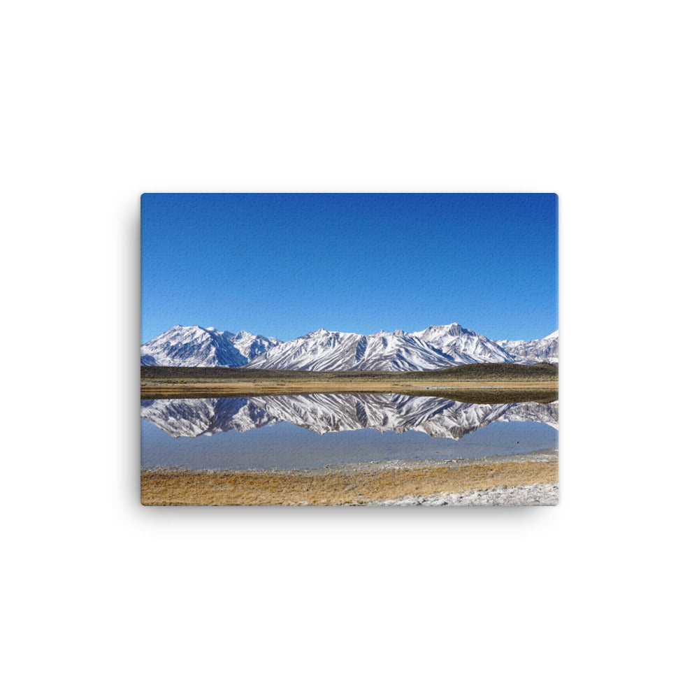 Mountain Snow Reflections - Canvas print