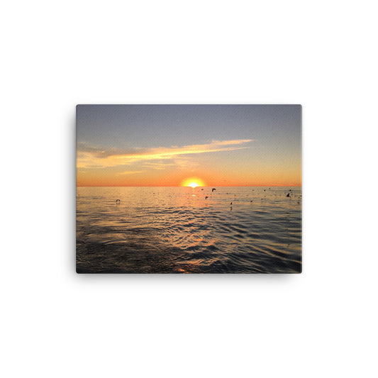 Flight at Sunset - Canvas print