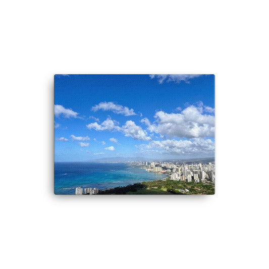 Diamond Head Honolulu Hawaii View - Canvas print