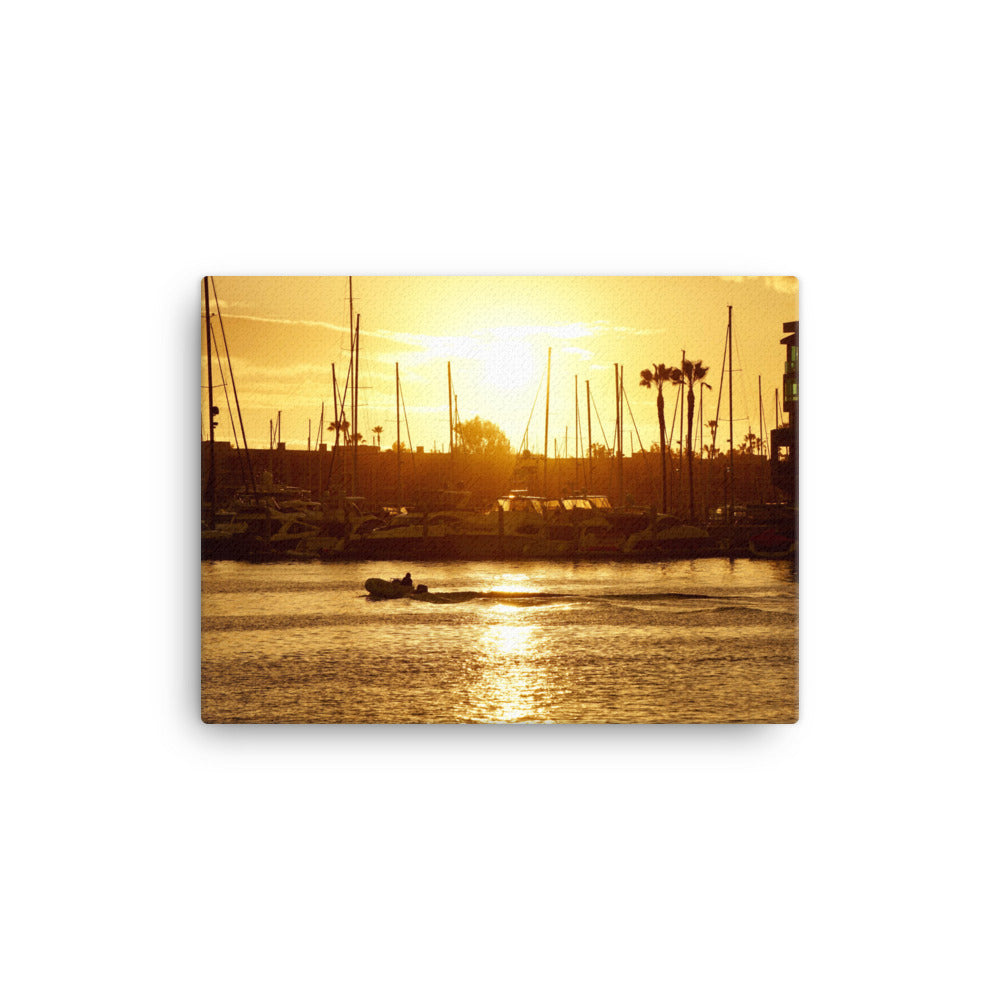 Golden Hour, Marina Del Rey CA - Canvas print