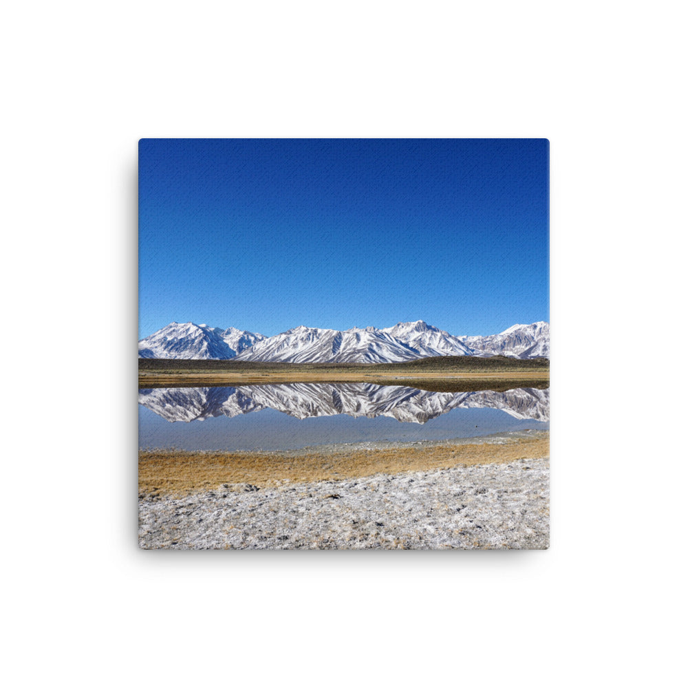 Mountain Snow Reflections - Canvas print