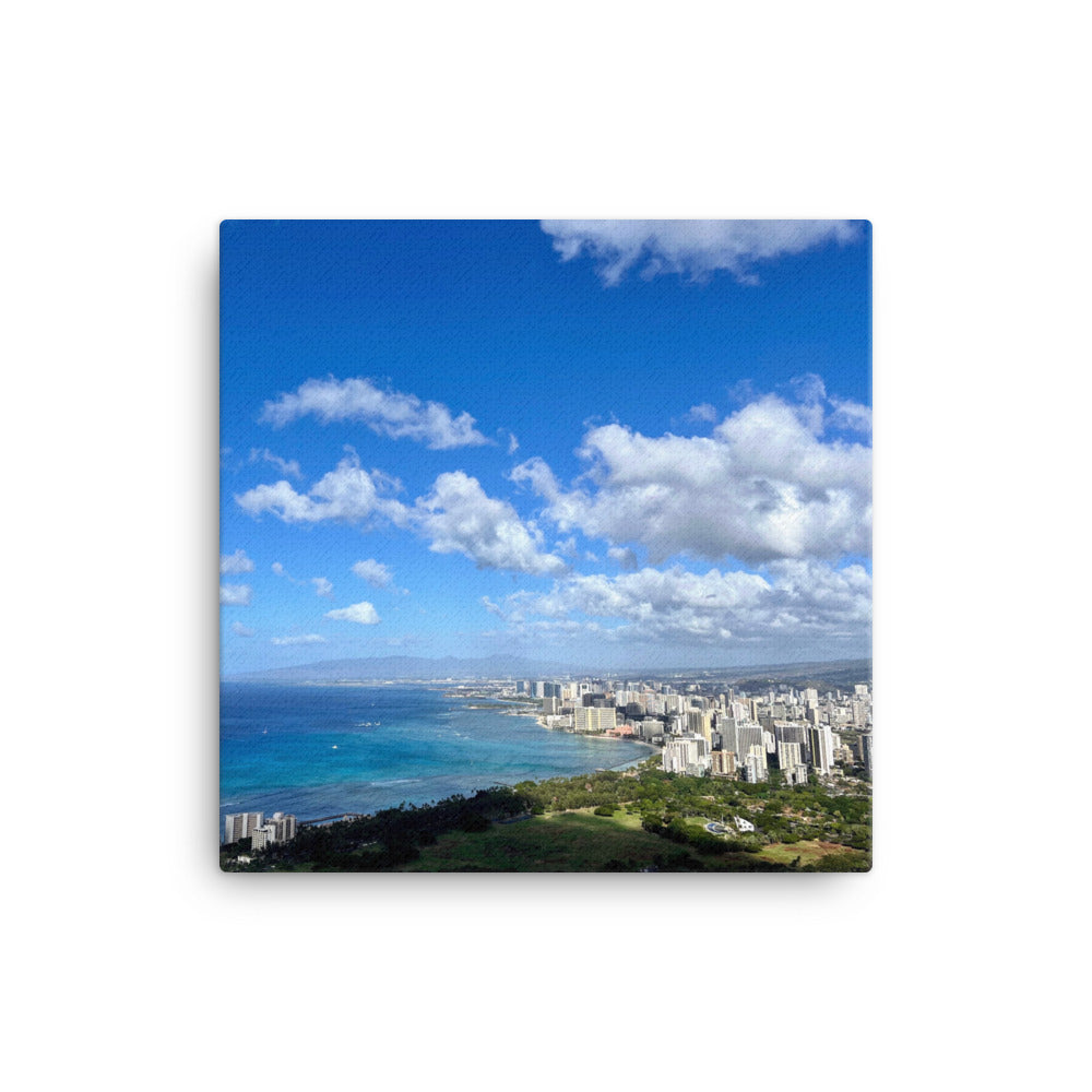 Diamond Head Honolulu Hawaii View - Canvas print