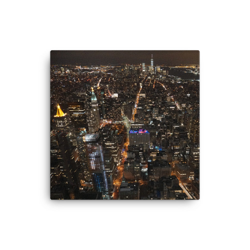 Night View, NY NY - Canvas print