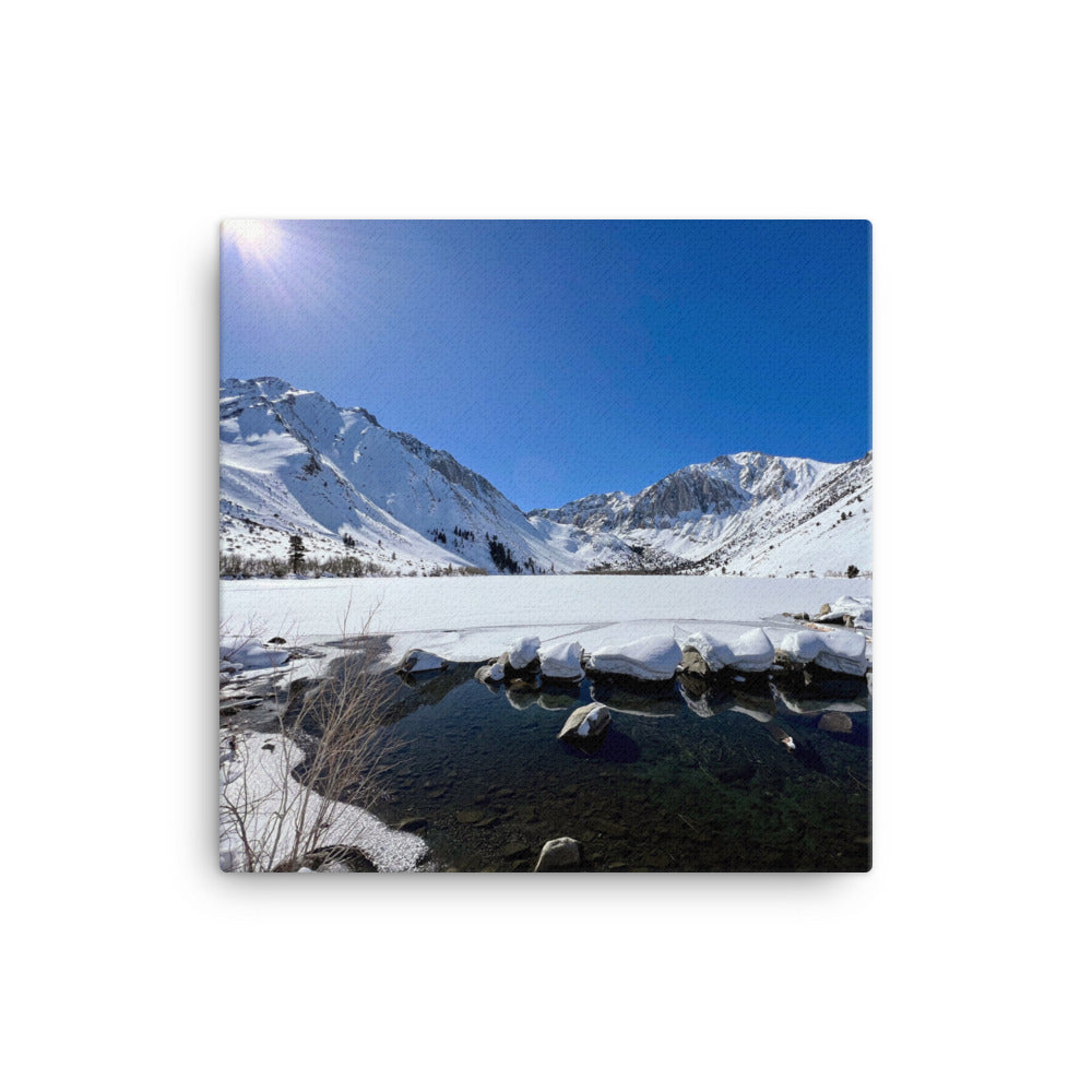 Sun & Snow, Convict Lake CA - Canvas