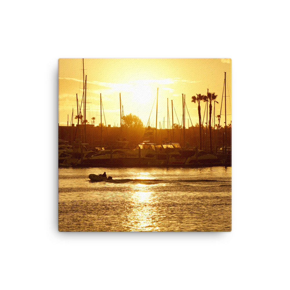 Golden Hour, Marina Del Rey CA - Canvas print