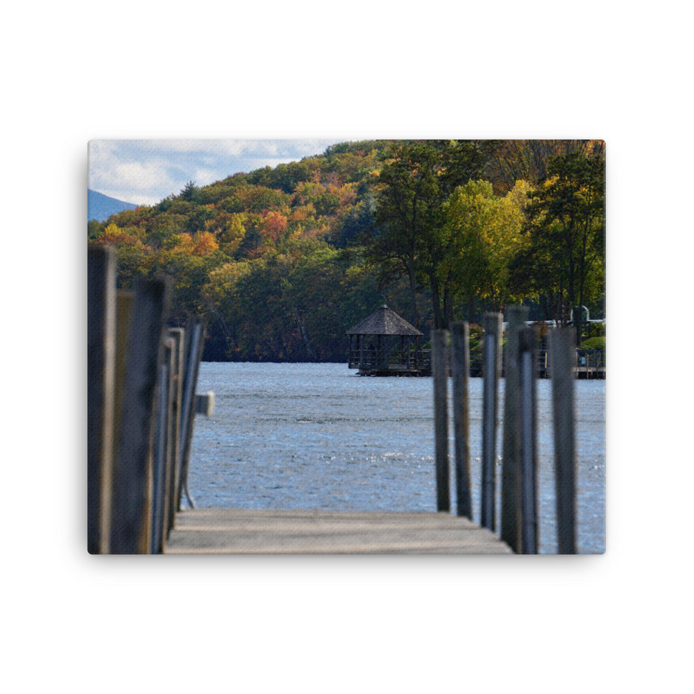 Lakeside Foliage - Canvas print