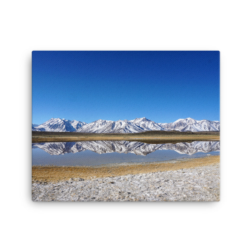 Mountain Snow Reflections - Canvas print