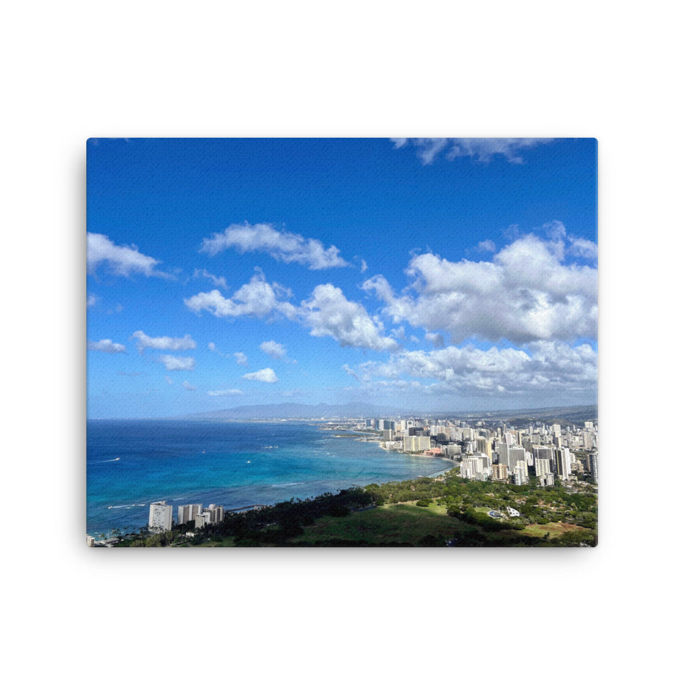 Diamond Head Honolulu Hawaii View - Canvas print