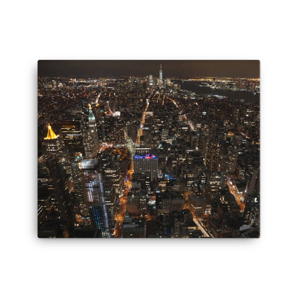 Night View, NY NY - Canvas print