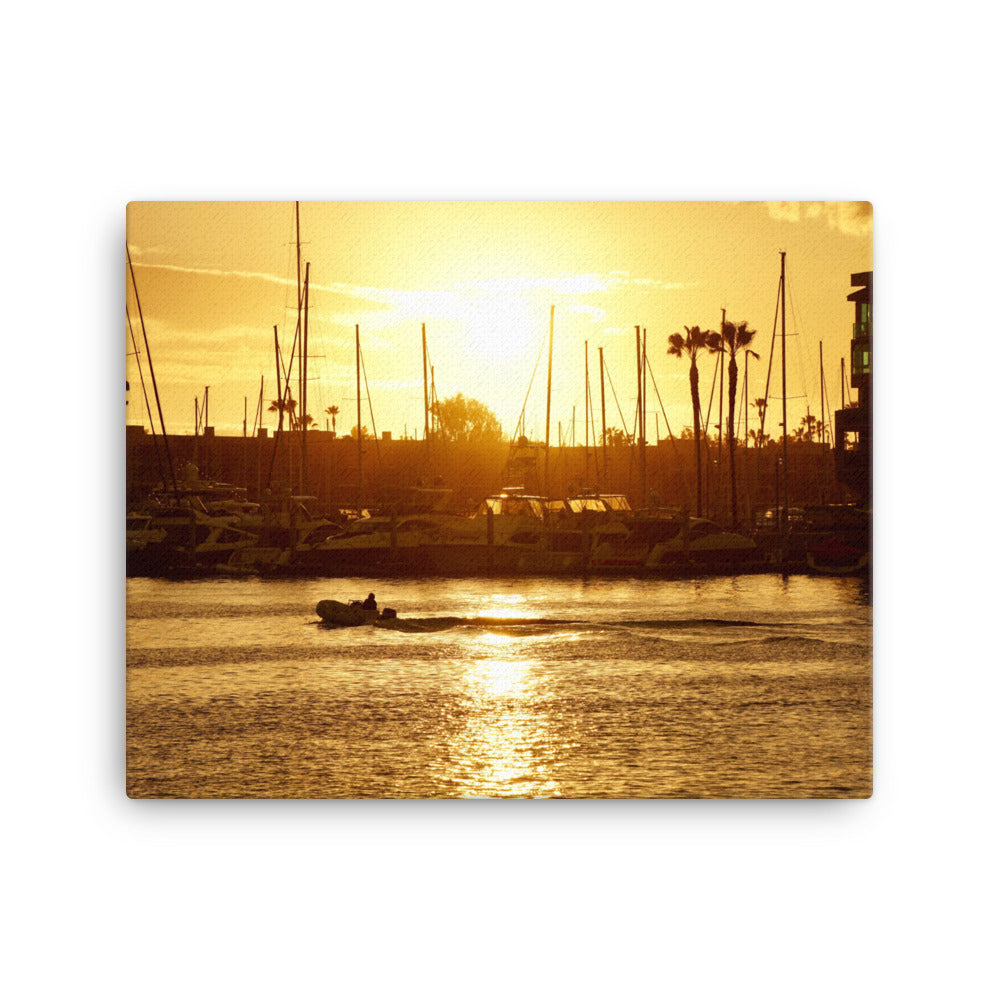 Golden Hour, Marina Del Rey CA - Canvas print