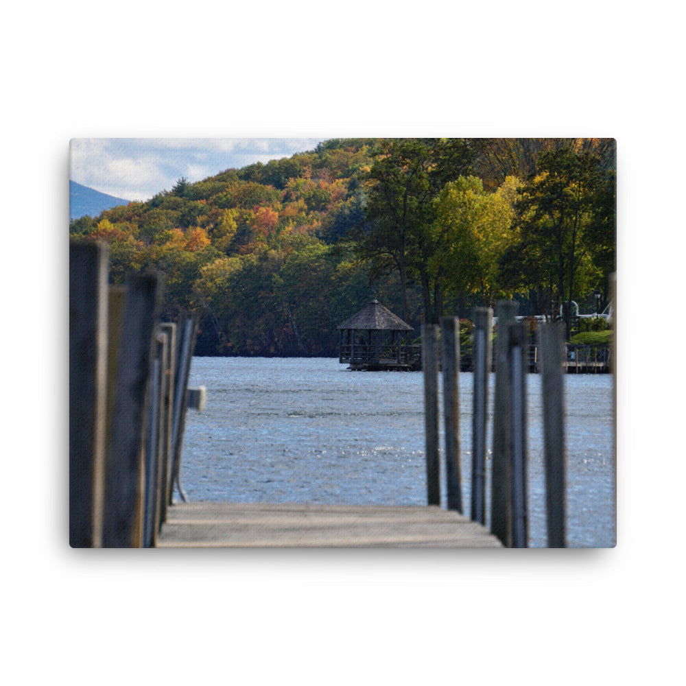 Lakeside Foliage - Canvas print