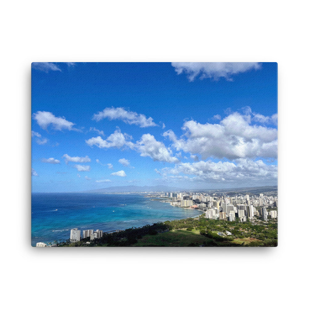 Diamond Head Honolulu Hawaii View - Canvas print