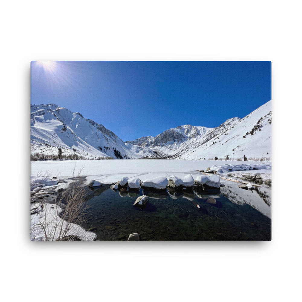 Sun & Snow, Convict Lake CA - Canvas