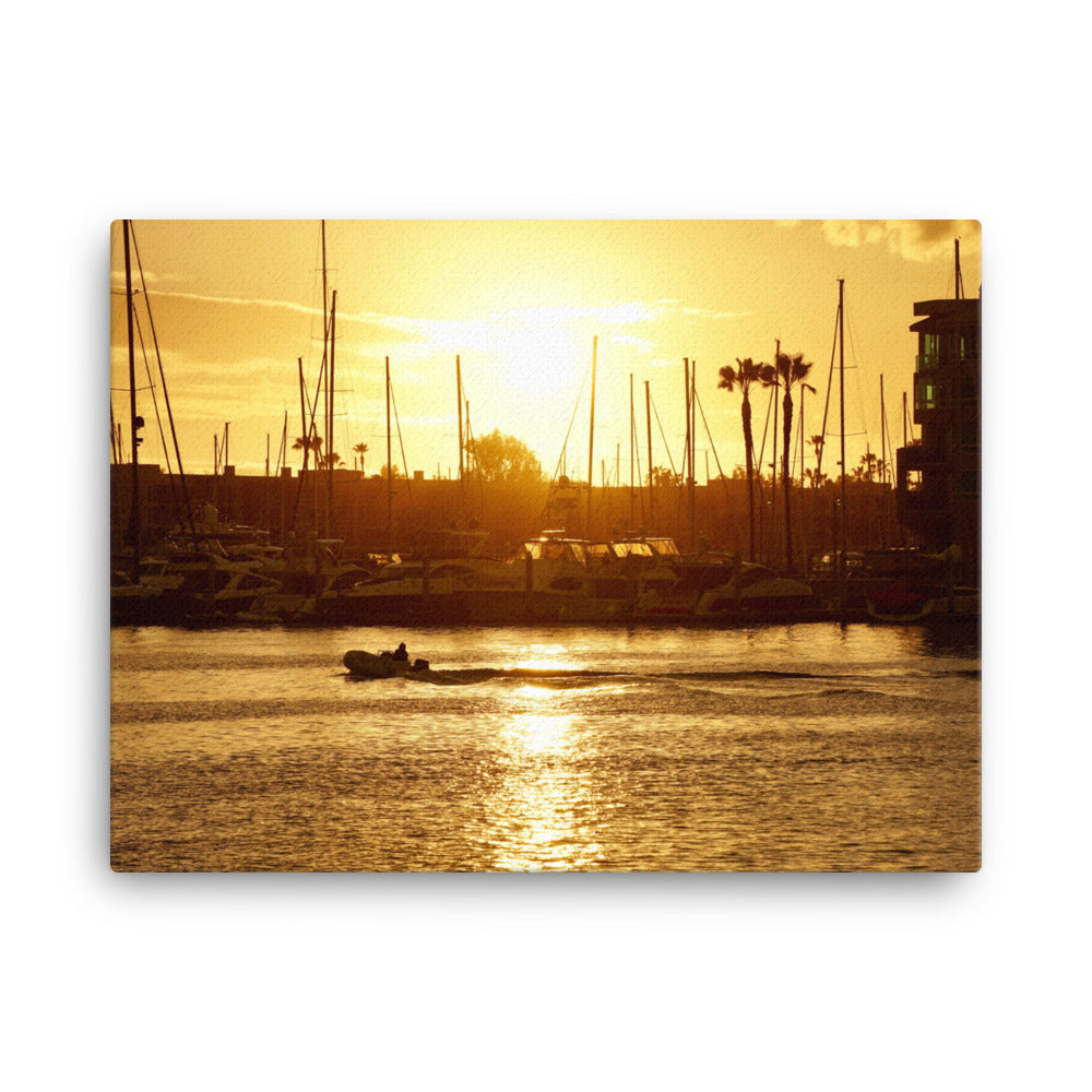 Golden Hour, Marina Del Rey CA - Canvas print