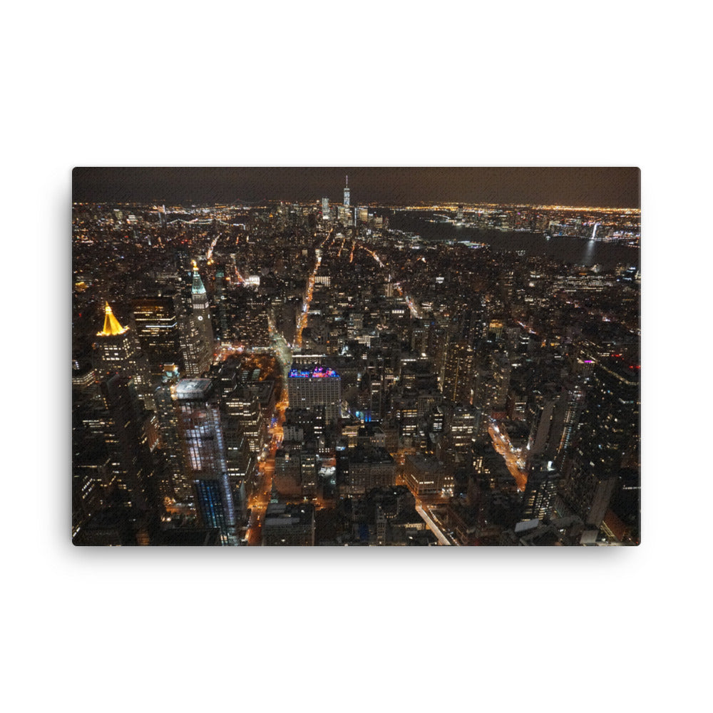 Night View, NY NY - Canvas print