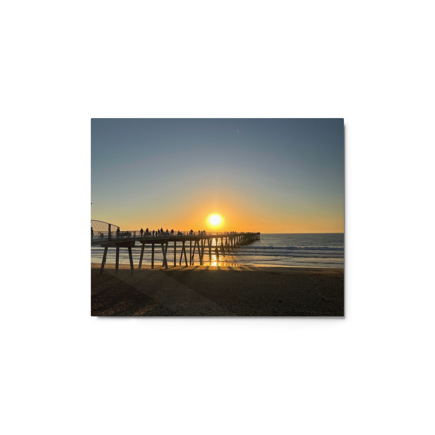 Hermosa Beach Pier Sunset - Metal print