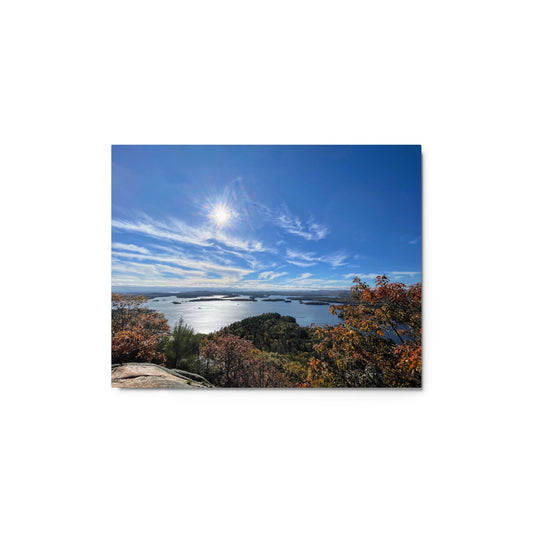 Mountain Top Lake Views - Metal print