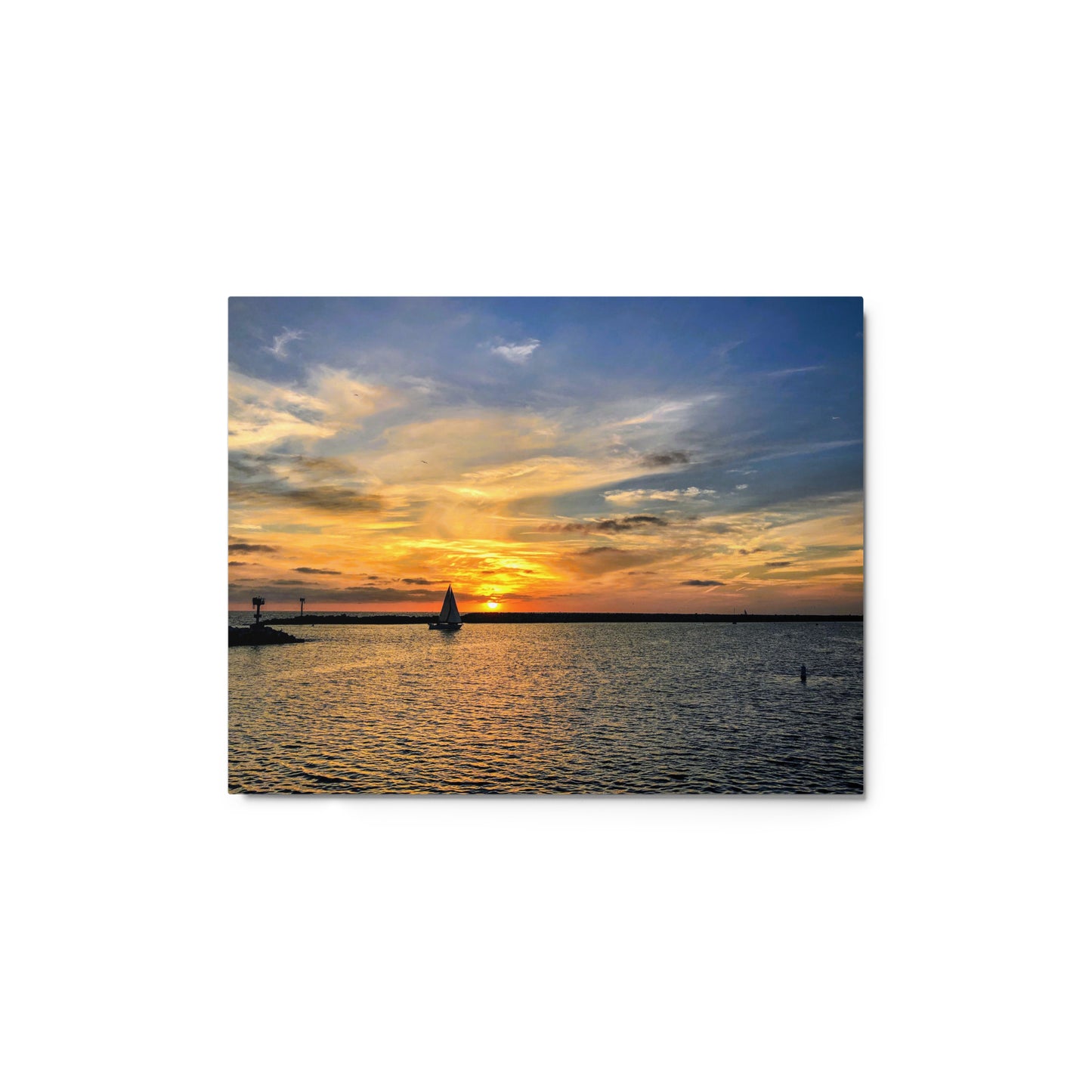 Sunset Sail - Metal prints