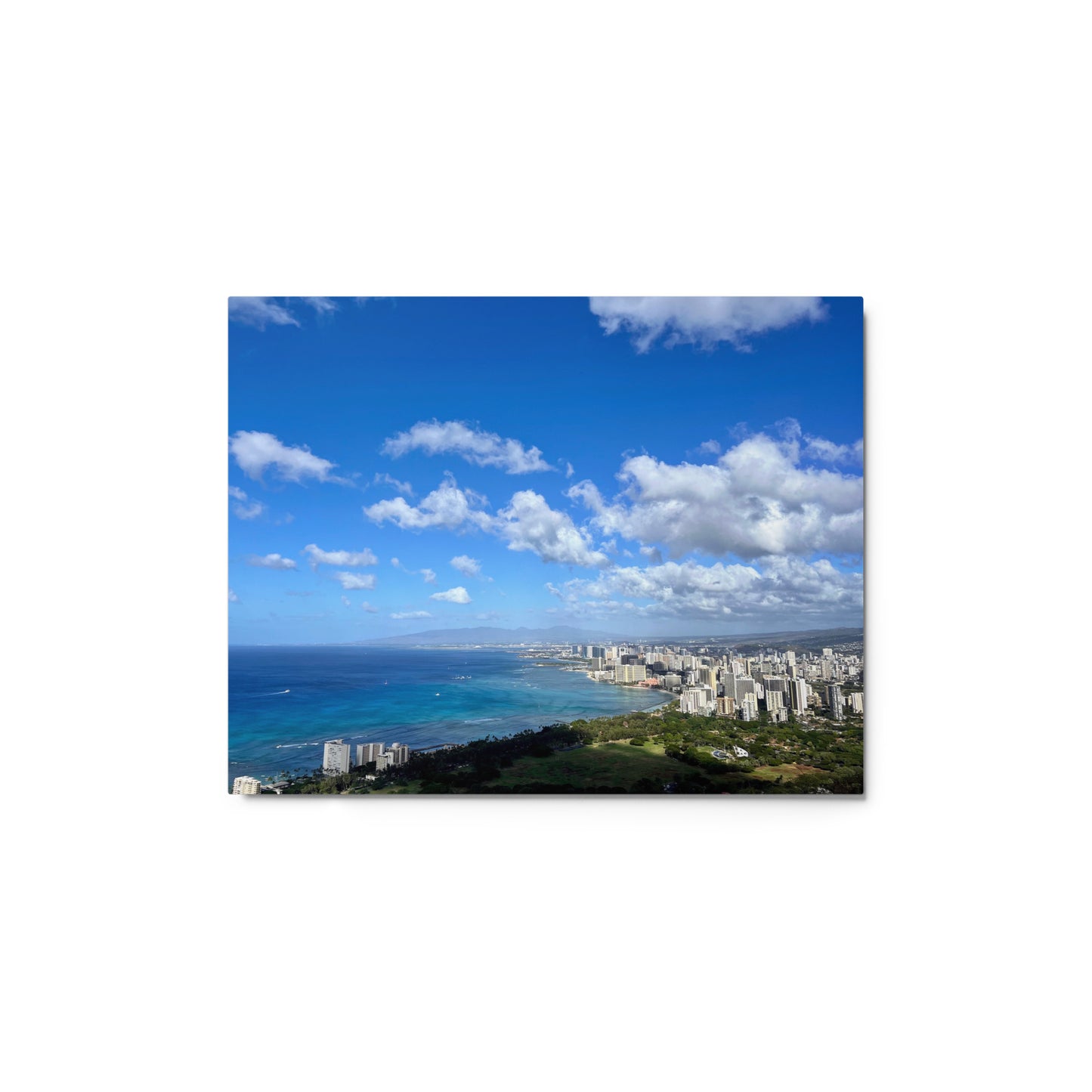 Diamond Head Honolulu Hawaii View - Metal print