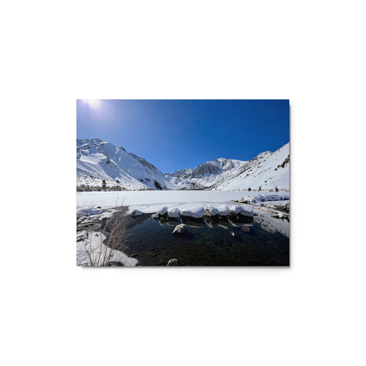 Sun & Snow, Convict Lake CA - Metal print