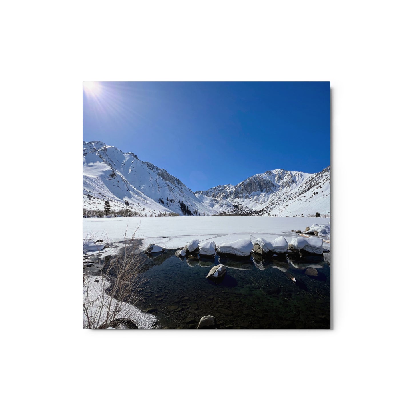 Sun & Snow, Convict Lake CA - Metal print