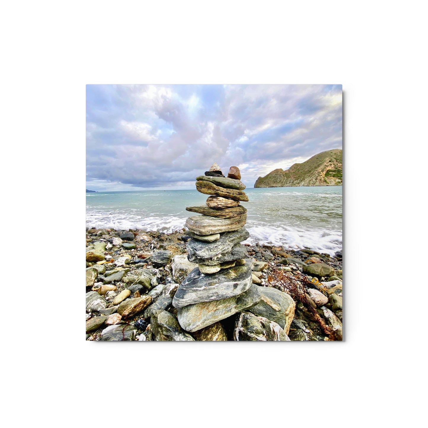 Balance By The Sea - Metal prints