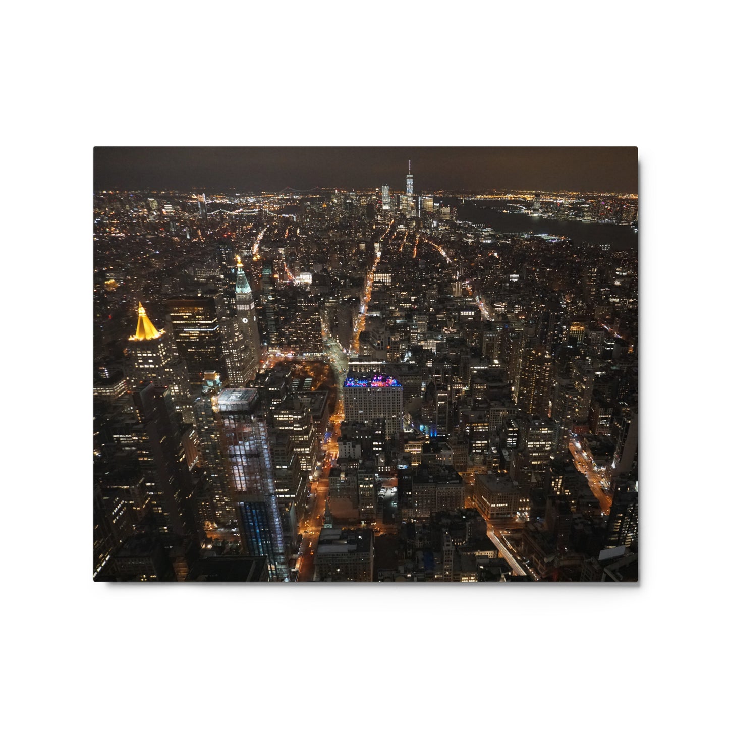 Night View, NY NY - Metal prints