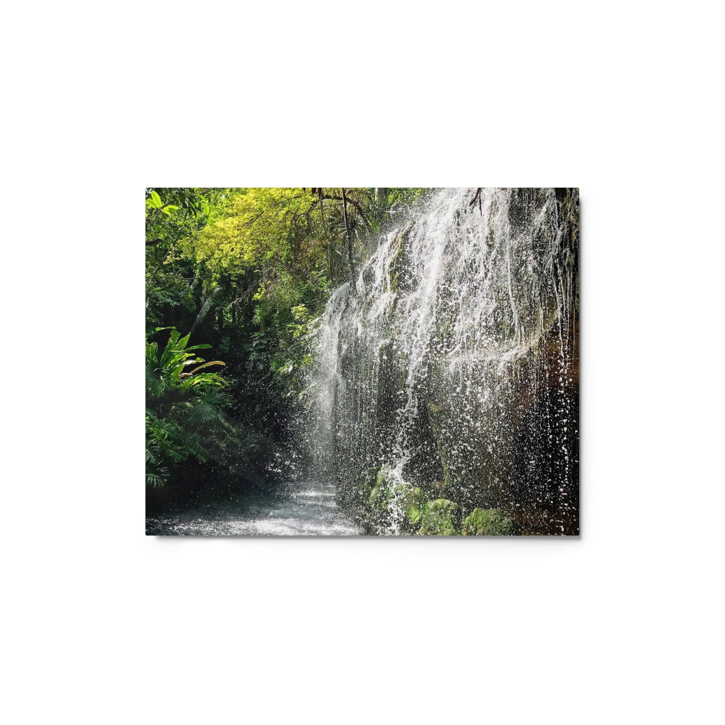 Tropical Waterfall - Metal print