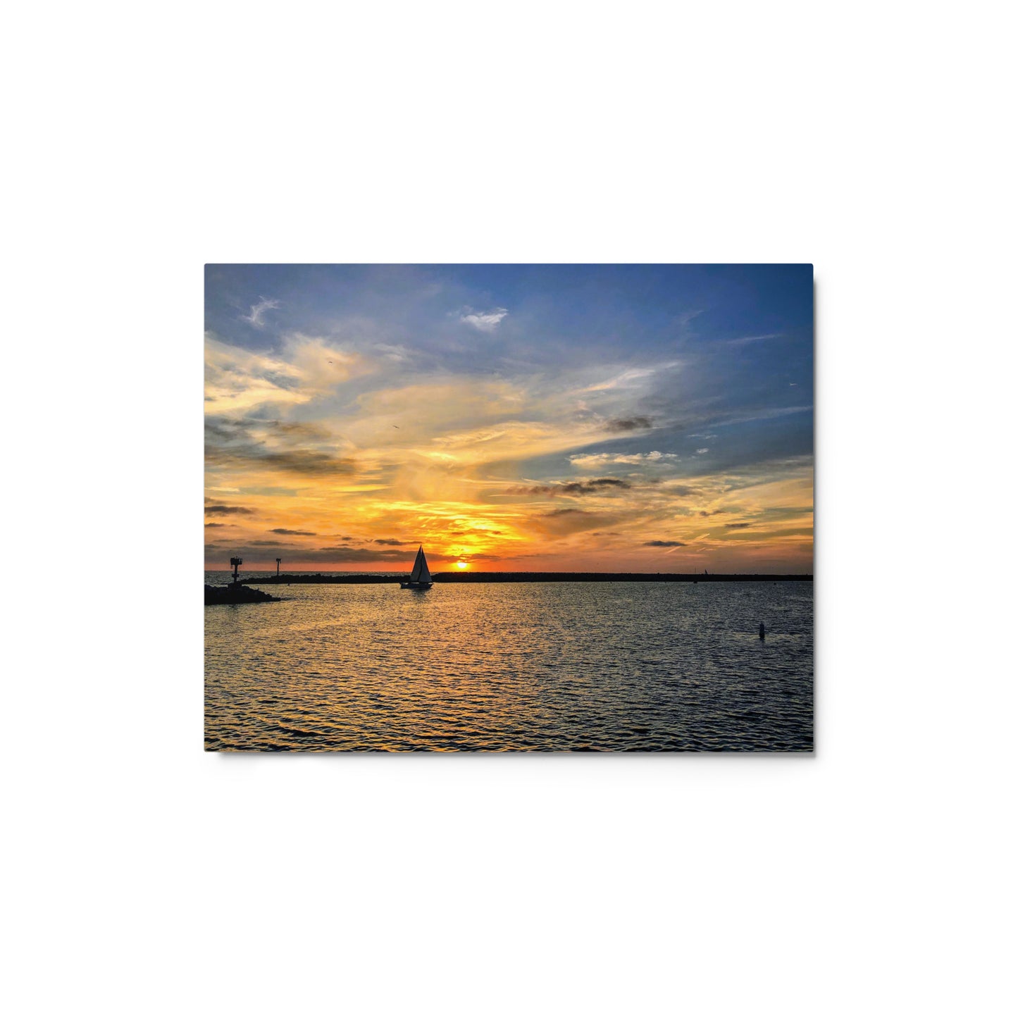 Sunset Sail - Metal prints