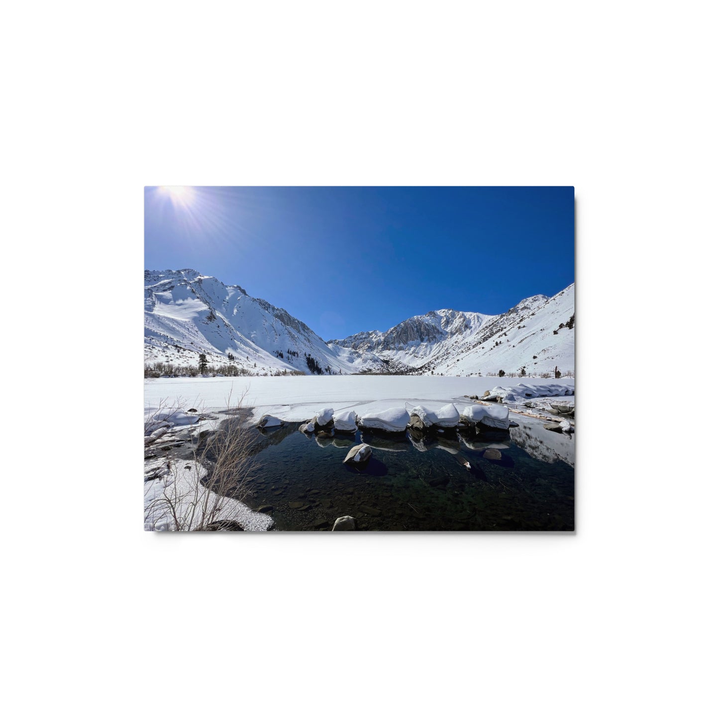 Sun & Snow, Convict Lake CA - Metal print