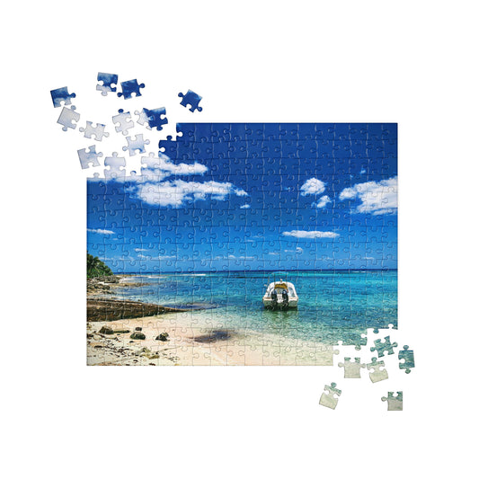 Tropical Waters with Boat - Jigsaw Puzzle