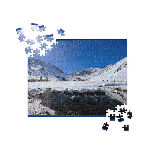 Sun & Snow, Convict Lake CA - Jigsaw puzzle