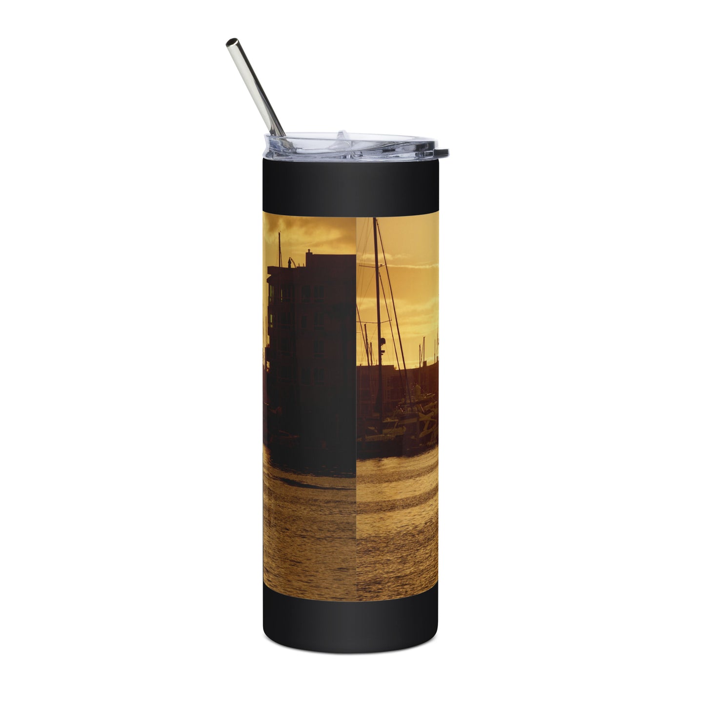 Golden Hour, Marina Del Rey CA - Stainless steel tumbler