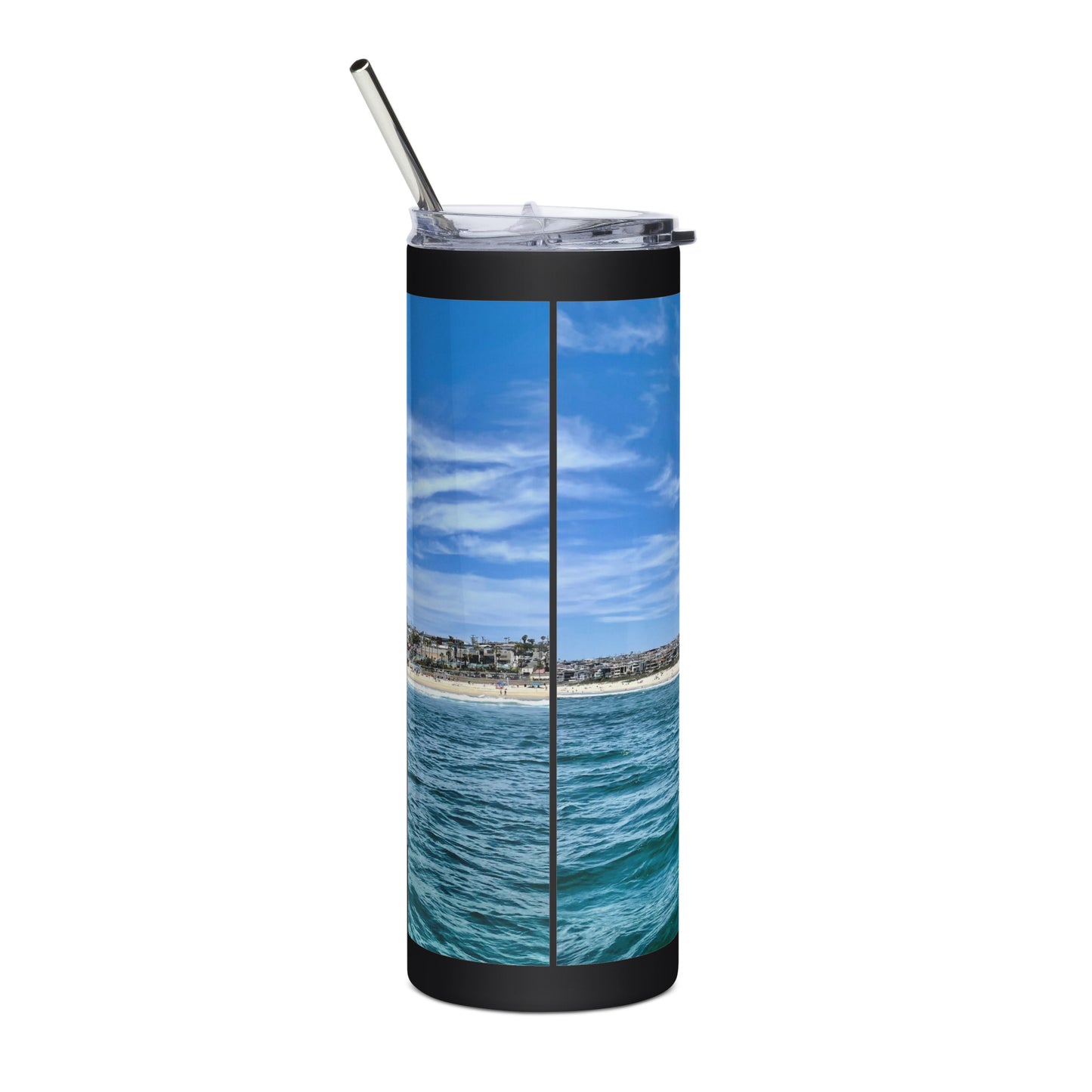 Manhattan Beach Pier - Stainless steel tumbler