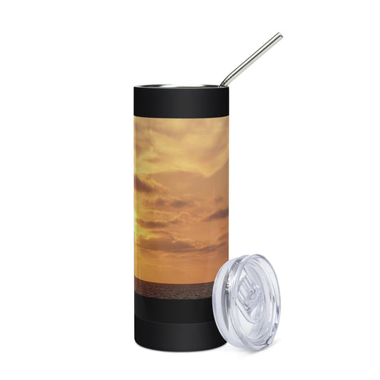 Santa Monica Beach Sunset - Stainless steel tumbler